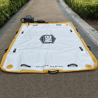 Matelas de plage gonflable personnalisé pour sports aquatiques, station d'accueil flottante gonflable