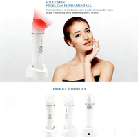 Appareil de soin du visage, booster de collagène anti-acné, machine de rajeunissement cutané, appareil de beauté rouge et bleu, masseur facial liftant