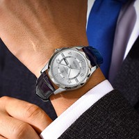 Montre Poedagar 858 pour homme, luxe, date, semaine, bracelet en cuir, quartz, étanche, lumineuse, montres pour homme, vente en gros, Orologio