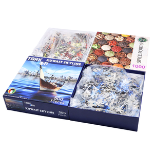 1000 pièces mini Puzzle Machine de découpe sur mesure <span class=keywords><strong>jeux</strong></span> de Puzzle pour adultes avec boîte de couleur pour jouets de divertissement <span class=keywords><strong>gratuits</strong></span> - Product Image 3