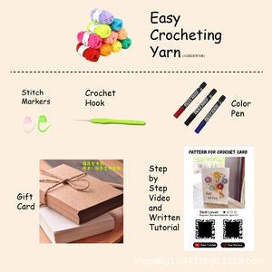 Kits de matériel DIY et cartes de vœux au crochet – Motifs de sapins de Noël pour diverses occasions – Meilleures ventes transfrontalières - Product Image 4