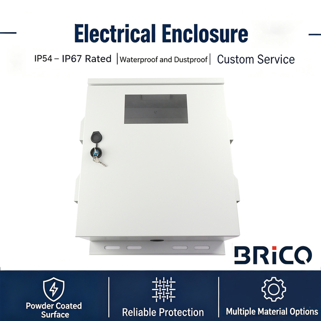 BRICO IP66 Low Voltage Electrical Panel Board Waterproof Dustproof Distribution Board Modular Metal Breaker Enclosure Box Model
