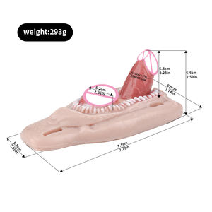 FAAK Nuevo diseño Realista <span class=keywords><strong>Strapon</strong></span> Dildo Grinder SexToy Silicona Masturbación femenina Productos Masajeador vaginal para adultos Lesbina Gay - Product Image 6