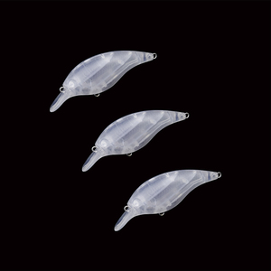 Crankbaits non peints VC01 Transparent clair blanc grand leurre de pêche carré non peint - Product Image 3