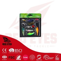 Échantillon Gratuit Kit de leurres de pêche Red Eyes Minnow Spoon VIB, leurres bioniques polyvalents pour la carpe, le bar, l'eau douce et l'eau salée, vente en gros