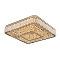 Lustres modernes en acier inoxydable et cristal, éclairage LED, adaptés aux salons et aux chambres, luminaires LED de plafond