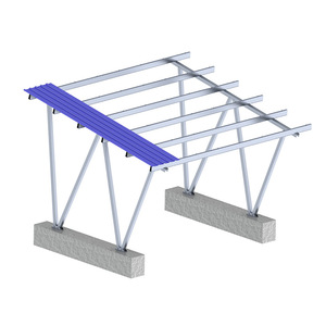 Yuens OEM Installation facile Système de rayonnage <span class=keywords><strong>solaire</strong></span> pour abri de voiture Cadre de panneau PV en <span class=keywords><strong>aluminium</strong></span> Supports de montage pour parking Ports de voiture personnalisables - Product Image 3