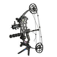 Arc à poulies STARCN à double usage, vitesse IBO de 340 FPS, poids de tirage réglable de 40 à 70 livres, pour la chasse et le tir sur cible