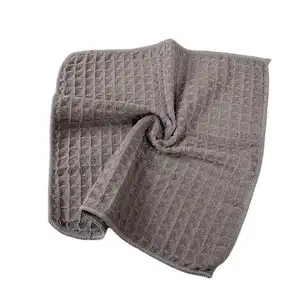 Waffle Rag Microfiber Small Towel Quick Drying Absorbent Coffee Shop Special Cleaning Floor Application Multi-Functional Cloth