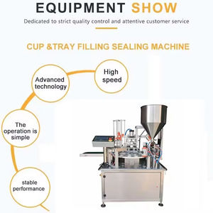 Machine de remplissage et de scellage rotative entièrement automatique Eastbest Advanced pour gobelets en papier, idéale pour les cornets de crème glacée et les boissons, avec double ligne de production - Product Image 2