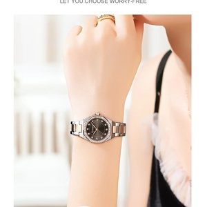 Montre pour femme CURREN 9100, étanche, marque haut de gamme, montre-bracelet élégante pour femme, bracelet en acier inoxydable, montre décontractée pour femme - Product Image 2