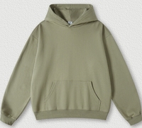 Sudaderas con capucha de tela de rizo de manga larga 445GSM personalizadas de gran tamaño y alta calidad, diseño de logotipo propio, Sudadera con capucha colorida para hombre