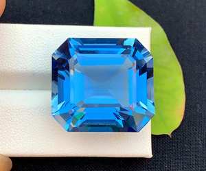 Piedras Preciosas de Aguamarina Natural de Color Azul Marino Intenso, Corte Cojín, Calidad Premium para Exportación, Piedras Sueltas para Joyería - Product Image 3