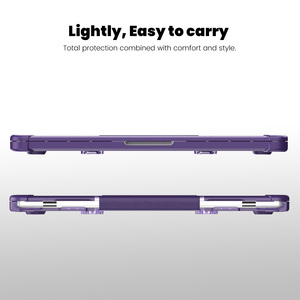 Chất lượng cao Máy tính xách tay trường hợp đối với Mac cuốn sách không khí <span class=keywords><strong>13</strong></span>.6 2022/2024 M2 a2681/m3 a3113 rõ ràng trường hợp ánh sáng đứng bảo vệ - Product Image 6