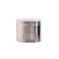 Broyeur à herbes Erliao personnalisé avec logo, 50 mm, en métal zinc, 4 couches, de luxe, écologique, pour tabac et épices, vente en gros pour OEM