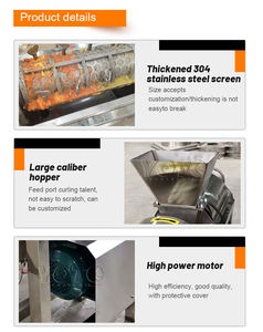 Machine industrielle de pressage et de pulpage de fruit de la passion avec moteur 220V, haute productivité - Product Image 4