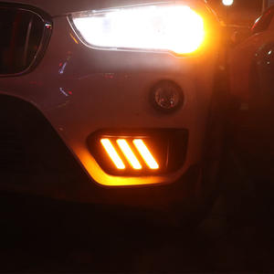 Pour <span class=keywords><strong>BMW</strong></span> X1 2015-2019 F48 F49 pare-chocs avant mise à niveau LED <span class=keywords><strong>dynamique</strong></span> feux diurnes voiture lumières assemblage outil accessoires - Product Image 4