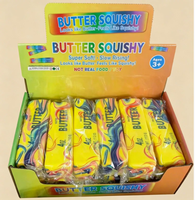 Jouets Squishy : Bâton anti-stress souple en forme de beurre, jouet à presser anti-stress en forme de bâton de fromage à mémoire de forme, très populaire