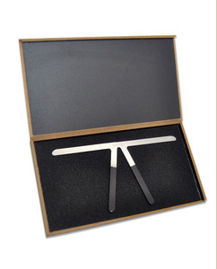 Règle à sourcils en métal en forme de T, kit de gabarits de symétrie pour microblading et maquillage permanent, usage professionnel en studio PMU - Product Image 3