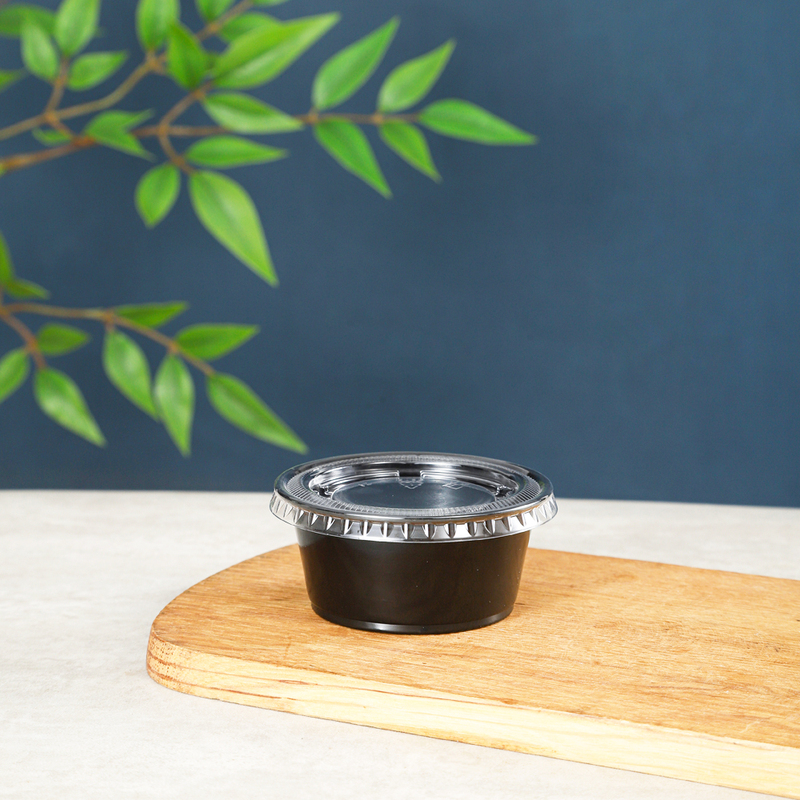 96ml 3 2oz Black Deli Plastic