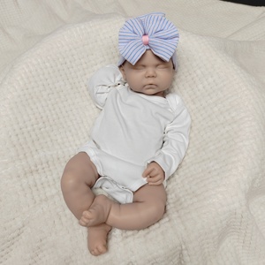 Poupée Bébé Reborn Réaliste en Silicone Entièrement en Silicone, Non Peinte, Poids Réel, 20 Pouces/50 CM, Corps Entier, Peut Ouvrir la Bouche, Nouveau-né, Poupée Vierge à Personnaliser - Product Image 4