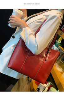 <b>Tote</b> Bags for Women Genuine Cow Leather Shoulder Crossbody Bag Fashion Large Capacity Office Handbag - Product Image 6