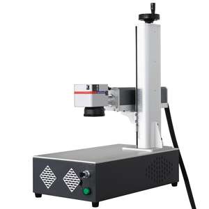 Máquina de Marcado y Grabado Láser de Fibra CNC Portátil de 20W/30W/50W Mini para Metal/Neumáticos de Goma, Control FANUC, Compatible con DXF/BMP/AI/DWG/DST - Product Image 1