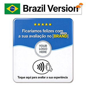 Carta NFC per Recensioni in Spagnolo, Francese e Italiano, 12cm in Acrilico, Biglietto da Visita NFC, Pronta per la Spedizione - Product Image 5