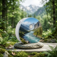 Boîte à sons de la nature activée par le mouvement, machine à bruit blanc apaisant avec sons authentiques de rivière et d'oiseaux, haut-parleur intelligent avec minuterie
