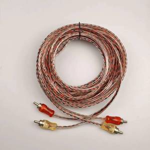 to 2R RCA amplifier audio <b>cable</b>, with nickel-plated connectors, bare copper conductors, PVC sheath, suitable for home theater - Product Image 4
