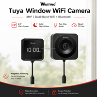 Reloj de Pared Wistino con Cámara de Seguridad Integrada, Detección de Movimiento, Alarma, Cámara de Vigilancia para Exteriores
