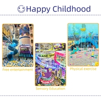 Maison de jeu scolaire pour enfants ALITA en acier galvanisé multi-matériaux et mousse, pour usage commercial intérieur, taille personnalisée, 200 personnes