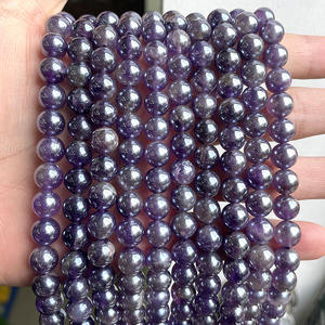 Bán Buôn Ba Lan Vòng Tự Nhiên Giả Ngọc Trai Mạ Đá Hạt Cho Tự Làm Vòng Đeo Tay Làm 6Mm 8Mm 10 Mm, 38Cm 15" - Product Image 3