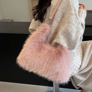 Bolso de Hombro para Mujer, Suave y Esponjoso, Bolso Cruzado de Piel Sintética, Bolso de Mano de Lujo, Bolso de Invierno para Mujer 2025, Bolso de Mano Tipo Clutch para Mujer - Product Image 3