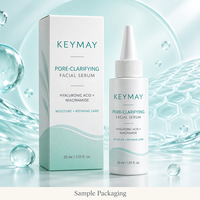 Sérum Facial Purifiant Pores Acide Hyaluronique Niacinamide Hamamélis Hydratant Affinant les Pores Nez 30mL Léger OEM/ODM