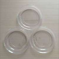 Xiamen 150mm/165mm couvercles en plastique PET PP faciles à ouvrir forme ronde pour bol à soupe à salade en papier kraft couvercles de bol jetables avec anti-fuite