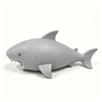 Jouet anti-stress en caoutchouc en forme de requin pour Halloween, jouet de décompression pour fêtes et farces