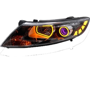 Factory Customize Bi Xenon Car Headlight Assembly for KIA-K5 2010-2013 Xenon <b>Projector</b> Lens with <b>LED</b> Angel Eyes and Drl - Product Image 1