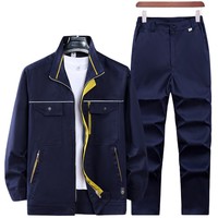 Ensemble de vêtements de travail en coton pour hommes, printemps-automne, résistant à l'usure, résistant à la chaleur, épaissi, camouflage, uniforme de protection du travail