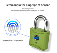 Cadenas électronique intelligent à empreintes digitales, sans clé, étanche, grande taille, application TTlock
