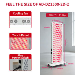 Panel Terapi Cahaya Merah REDSKY OEM/ODM 5 Panjang Gelombang Pulse Timer Salon SPA Perangkat Terapi Cahaya LED 1500W - Product Image 3