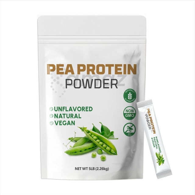 Amaz Vegan-Friendly Smooth Taste, Gluten & Soy-Free Protein Supplement with Branched-Chain Amino Acids Pea Protein Powder