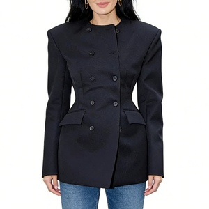 Robe surdimensionnée à double boutonnage pour femme - Manteau de bureau formel à manches longues - Mode - Product Image 6