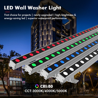 Projecteur LED étanche Litecent certifié ETL 8W 16W 24W 32W pour murs extérieurs d'hôtels, bureaux et bâtiments