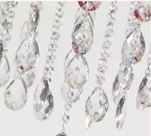 New Design Cafe Ktv Club Colored Raindrop Crystal Glass Beads Chandelier Ceiling <b>Light</b> for Sale - Product Image 5