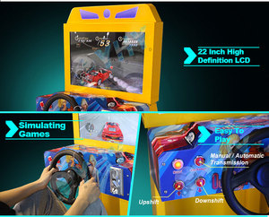 YHY <span class=keywords><strong>prix</strong></span> usine simulateur de course à jetons voiture course enfants Machine de jeu d'arcade à vendre - Product Image 6