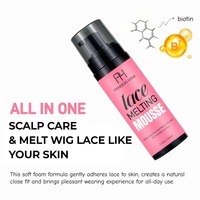 Mousse coiffante 100 ml sans résidus ni pellicules, tenue légère, mousse confortable pour lisser les bords des closures en dentelle HD transparente