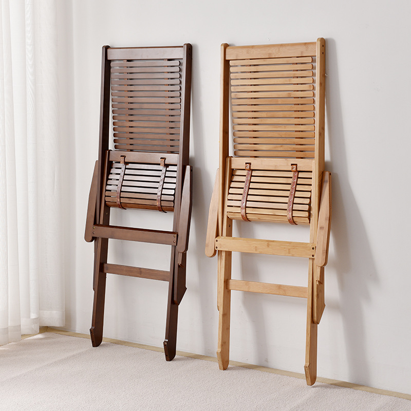 Лидер продаж 2021, портативный складной расслабляющий стул, бамбуковый удобный деревянный шезлонг