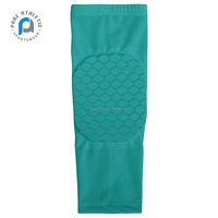 FQ personnalisé solide nid d'abeille Protection Pad jambe veau manchon solide sport Compression élastique Football basket-ball genouillère