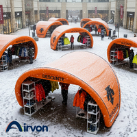 Abri gonflable Airvon pour toutes les conditions météorologiques, promotion, logo imprimé, tente accrocheuse pour le camping, les événements en plein air